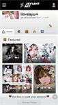 Mobile Screenshot of iloveayu.deviantart.com