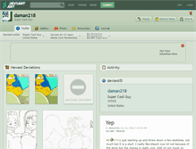 Tablet Screenshot of daman218.deviantart.com