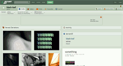 Desktop Screenshot of black-leaf.deviantart.com