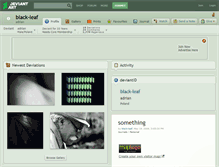 Tablet Screenshot of black-leaf.deviantart.com