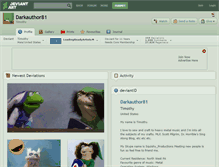 Tablet Screenshot of darkauthor81.deviantart.com