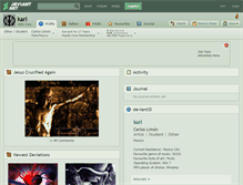 Tablet Screenshot of karl.deviantart.com