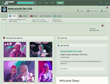 Tablet Screenshot of deep-purple-fan-club.deviantart.com