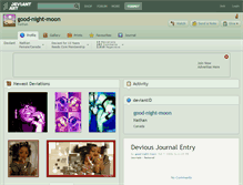 Tablet Screenshot of good-night-moon.deviantart.com
