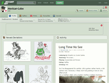 Tablet Screenshot of mexican-lobo.deviantart.com