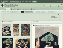 Tablet Screenshot of bluespectralmonkey.deviantart.com