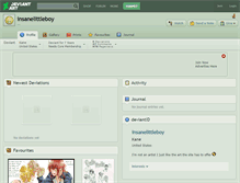 Tablet Screenshot of insanelittleboy.deviantart.com