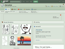 Tablet Screenshot of chewytree.deviantart.com