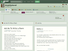 Tablet Screenshot of ninjakittykawaii.deviantart.com