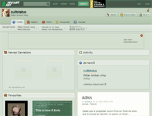 Tablet Screenshot of cultstatus.deviantart.com