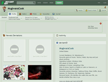 Tablet Screenshot of mugiwaracook.deviantart.com