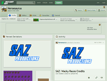 Tablet Screenshot of neroesaurus.deviantart.com