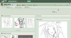 Desktop Screenshot of mattie-sama.deviantart.com