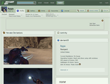 Tablet Screenshot of hyyo.deviantart.com