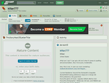Tablet Screenshot of kilian777.deviantart.com