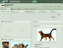 Tablet Screenshot of blazefoot529.deviantart.com