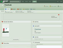 Tablet Screenshot of flukedude.deviantart.com