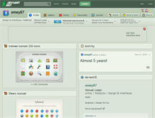 Tablet Screenshot of emey87.deviantart.com