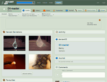 Tablet Screenshot of dx-master.deviantart.com