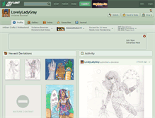 Tablet Screenshot of lovelyladygray.deviantart.com