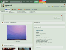 Tablet Screenshot of hipotermia.deviantart.com