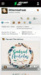 Mobile Screenshot of littlemissfreak.deviantart.com