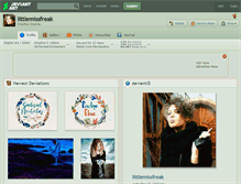 Tablet Screenshot of littlemissfreak.deviantart.com