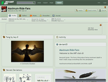 Tablet Screenshot of maximum-ride-fans.deviantart.com
