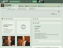 Tablet Screenshot of burningup.deviantart.com