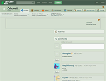 Tablet Screenshot of oshowatt.deviantart.com