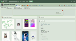 Desktop Screenshot of final-fantasy-yuna.deviantart.com