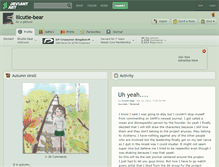 Tablet Screenshot of lilcutie-bear.deviantart.com