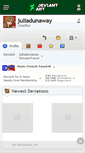 Mobile Screenshot of juliadunaway.deviantart.com
