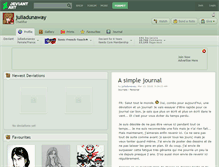 Tablet Screenshot of juliadunaway.deviantart.com