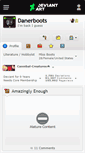 Mobile Screenshot of danerboots.deviantart.com