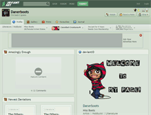 Tablet Screenshot of danerboots.deviantart.com