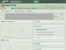 Tablet Screenshot of barbara-the-bat.deviantart.com