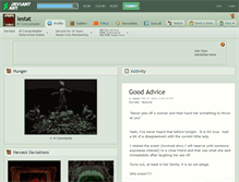 Tablet Screenshot of lestat.deviantart.com