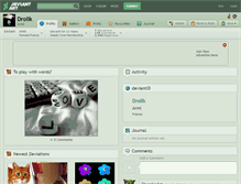 Tablet Screenshot of drolik.deviantart.com