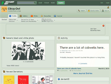 Tablet Screenshot of citrus-owl.deviantart.com