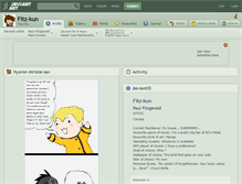 Tablet Screenshot of fitz-kun.deviantart.com