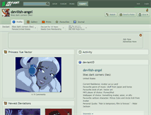 Tablet Screenshot of devilish-angel.deviantart.com