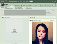 Tablet Screenshot of killette.deviantart.com
