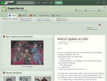 Tablet Screenshot of dragonworrior.deviantart.com
