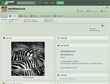 Tablet Screenshot of obrobkareczna.deviantart.com