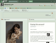 Tablet Screenshot of orphaned-luna.deviantart.com