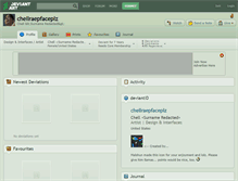 Tablet Screenshot of chellraepfaceplz.deviantart.com