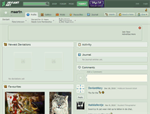 Tablet Screenshot of maartn.deviantart.com
