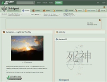 Tablet Screenshot of ishinigami.deviantart.com
