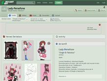 Tablet Screenshot of lady-persefone.deviantart.com